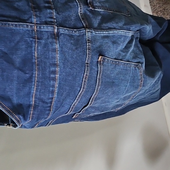 J. Crew Factory Dark Wash Skinny Overalls NWT - Picture 7 of 16